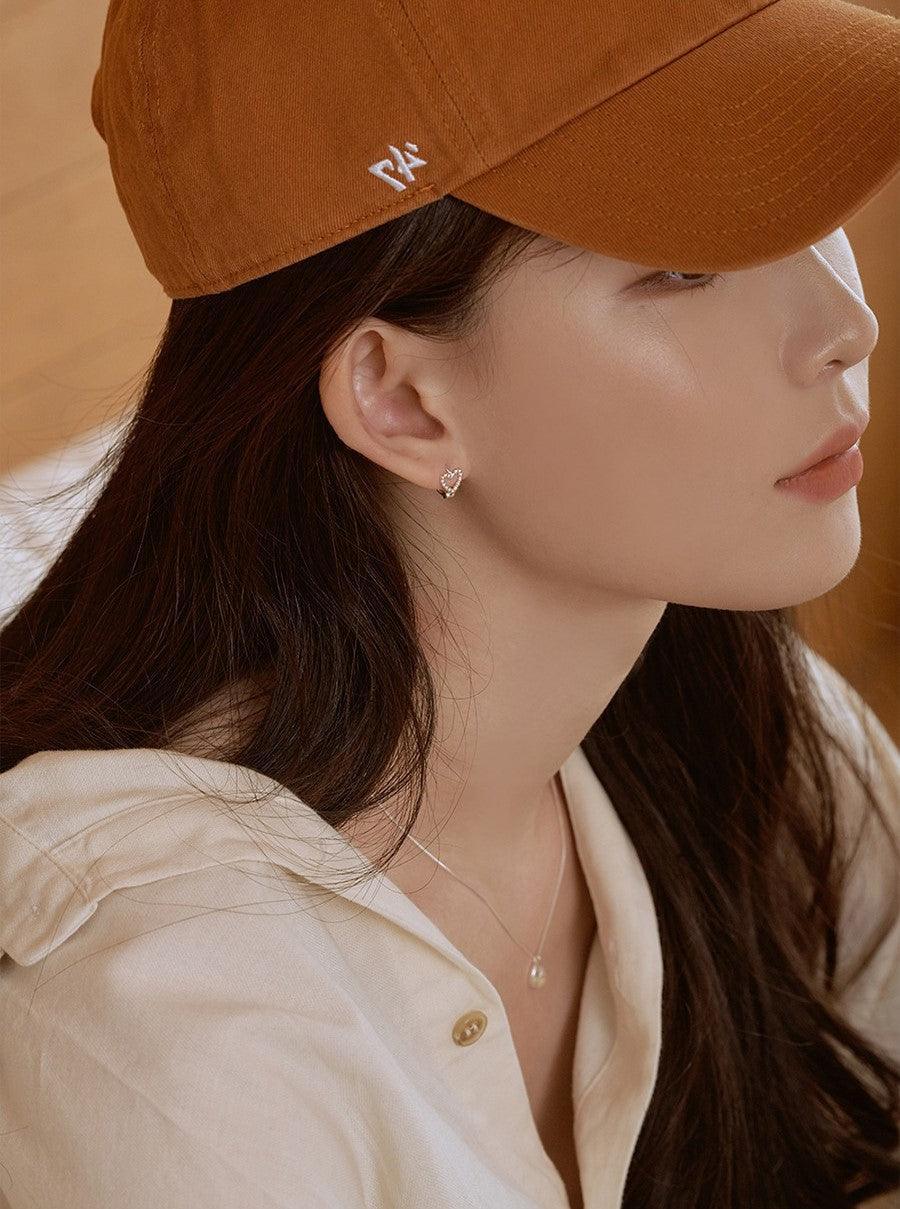 Bông Tai Wing Bling Ball And Heart Hoop Earrings - Kallos Vietnam