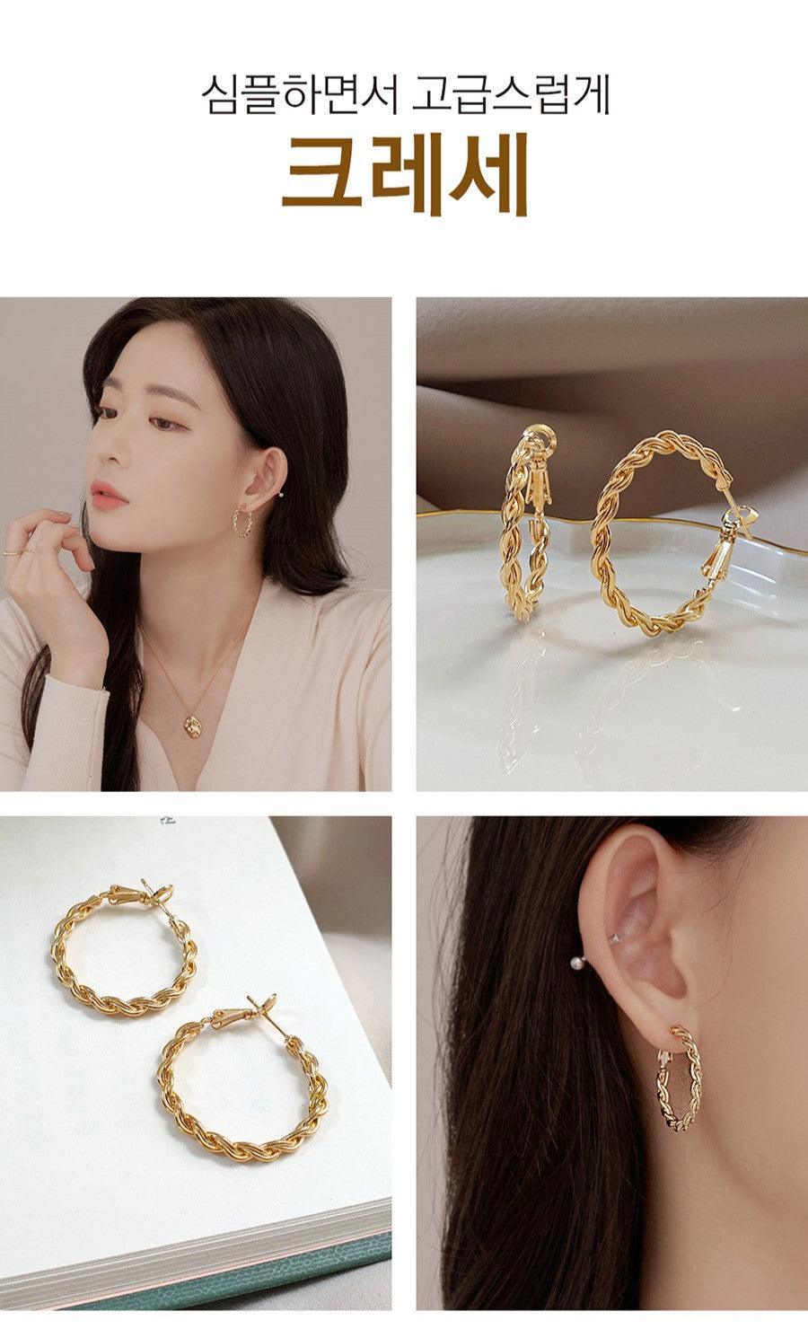 Bông Tai Wing Bling Crece Hoop Earrings - Kallos Vietnam
