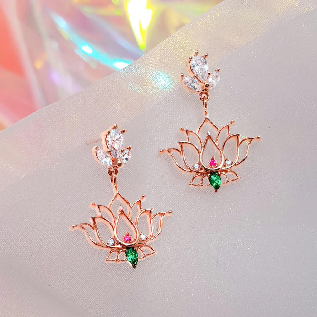 Bông Tai Wing Bling Destiny Lotus Flower Earrings - Kallos Vietnam