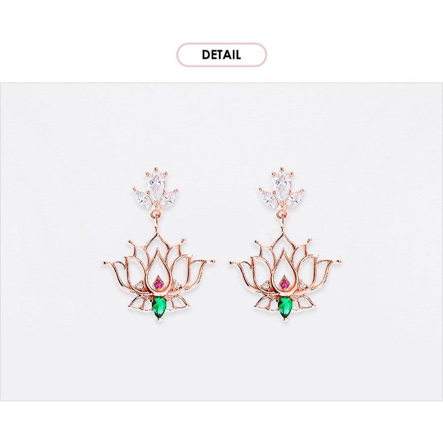 Bông Tai Wing Bling Destiny Lotus Flower Earrings - Kallos Vietnam