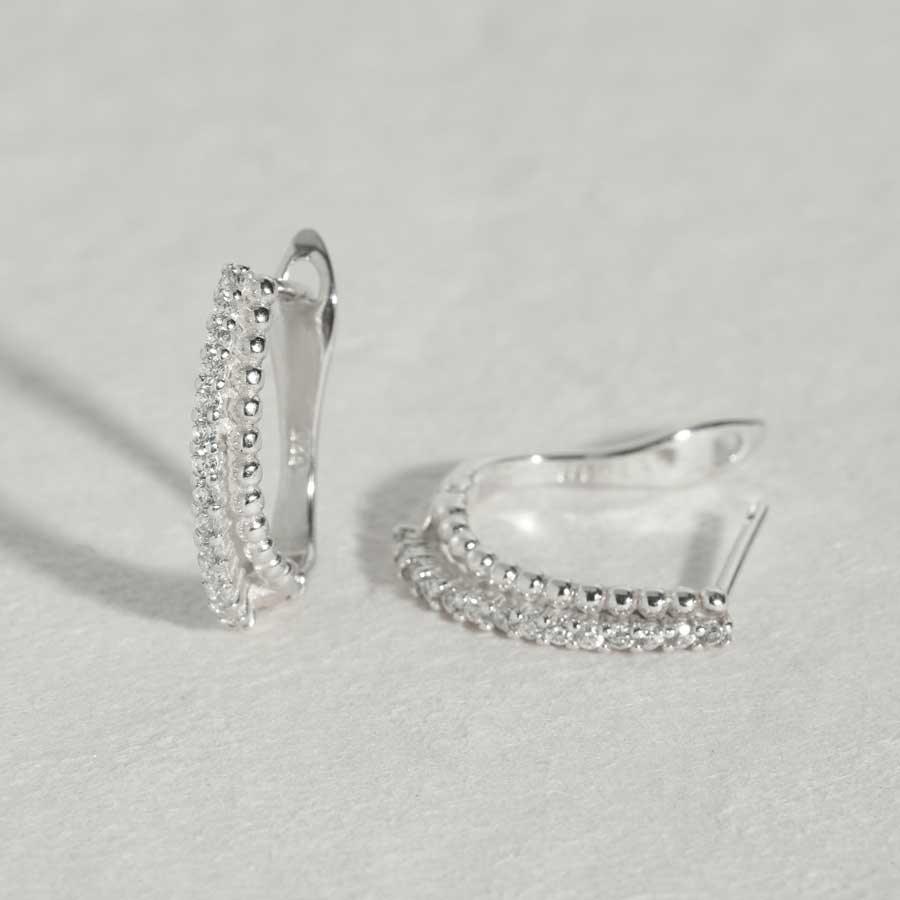 Bông Tai Wing Bling Label Hoop Earrings - Kallos Vietnam