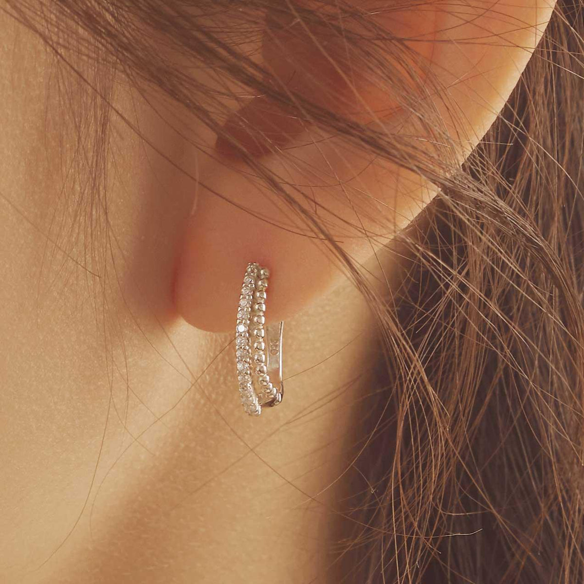 Bông Tai Wing Bling Label Hoop Earrings - Kallos Vietnam