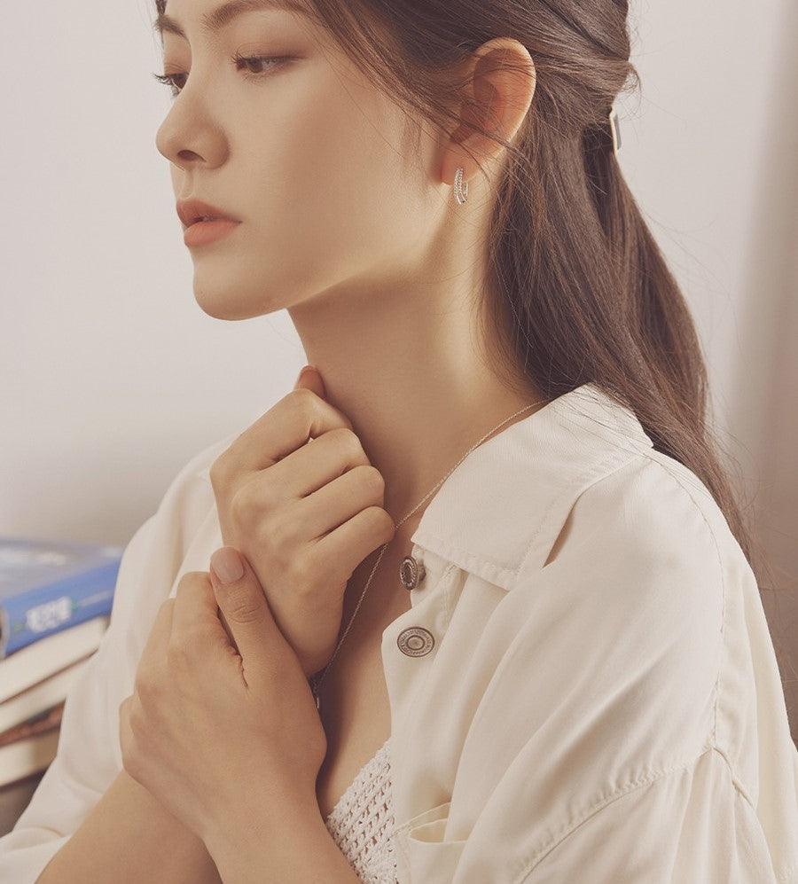 Bông Tai Wing Bling Label Hoop Earrings - Kallos Vietnam