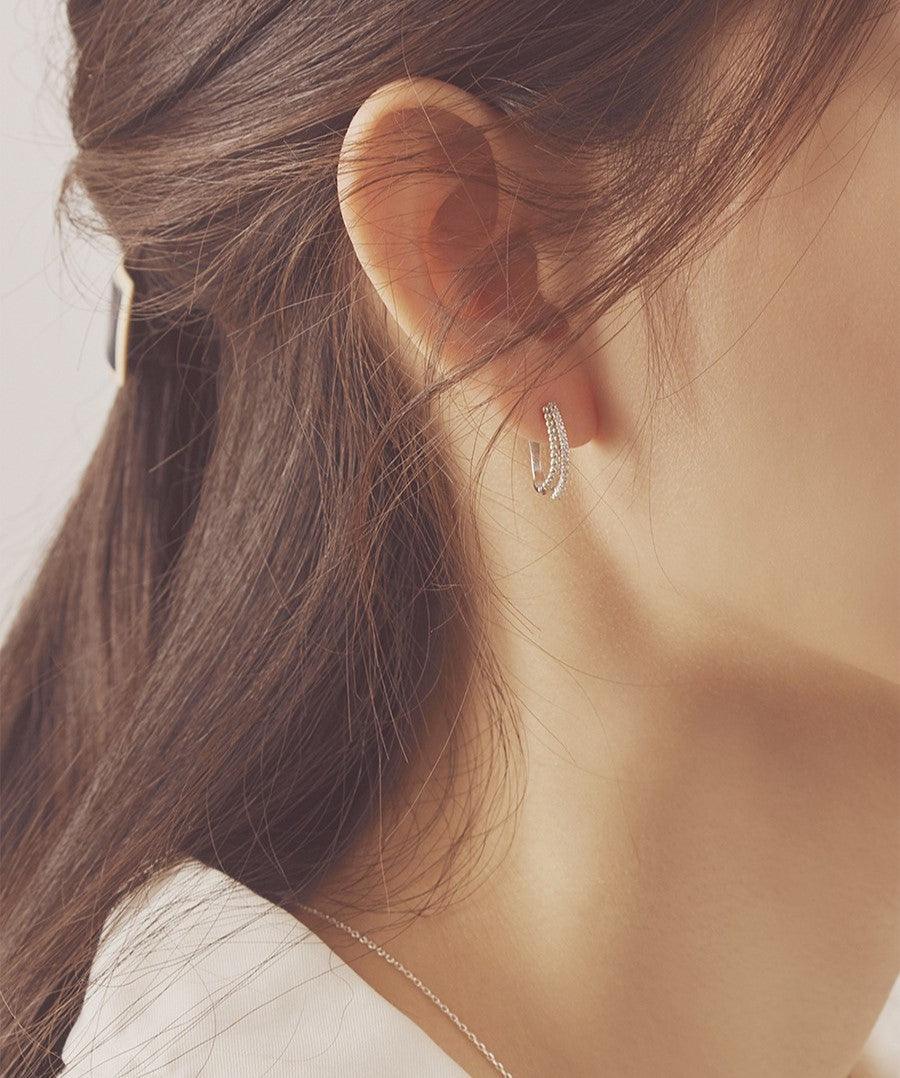 Bông Tai Wing Bling Label Hoop Earrings - Kallos Vietnam