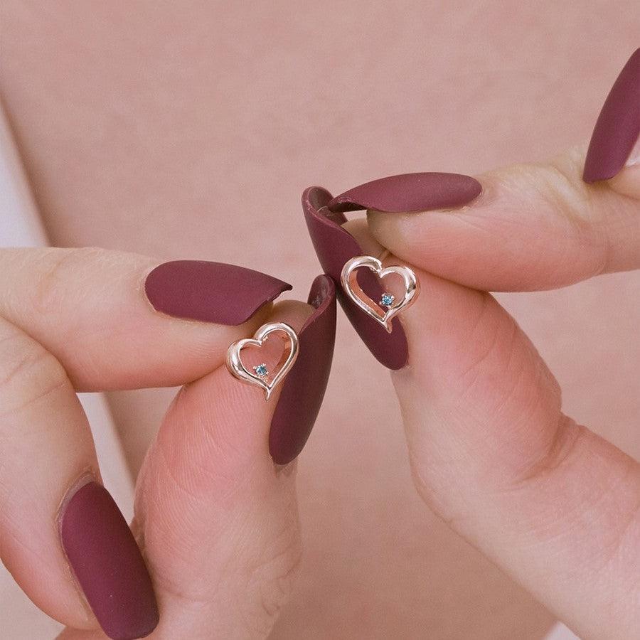 Bông Tai Wing Bling Laily Heart Earrings - Kallos Vietnam