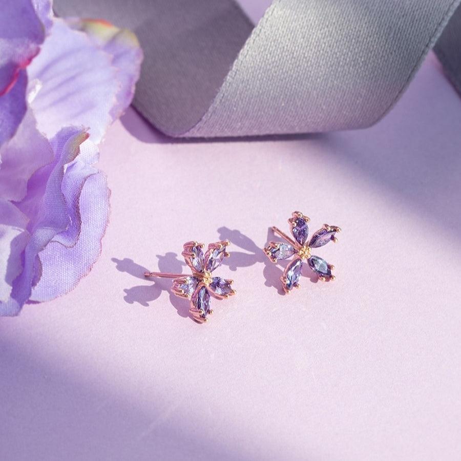 Bông Tai Wing Bling Lavender Bloom 3 Earrings - Kallos Vietnam