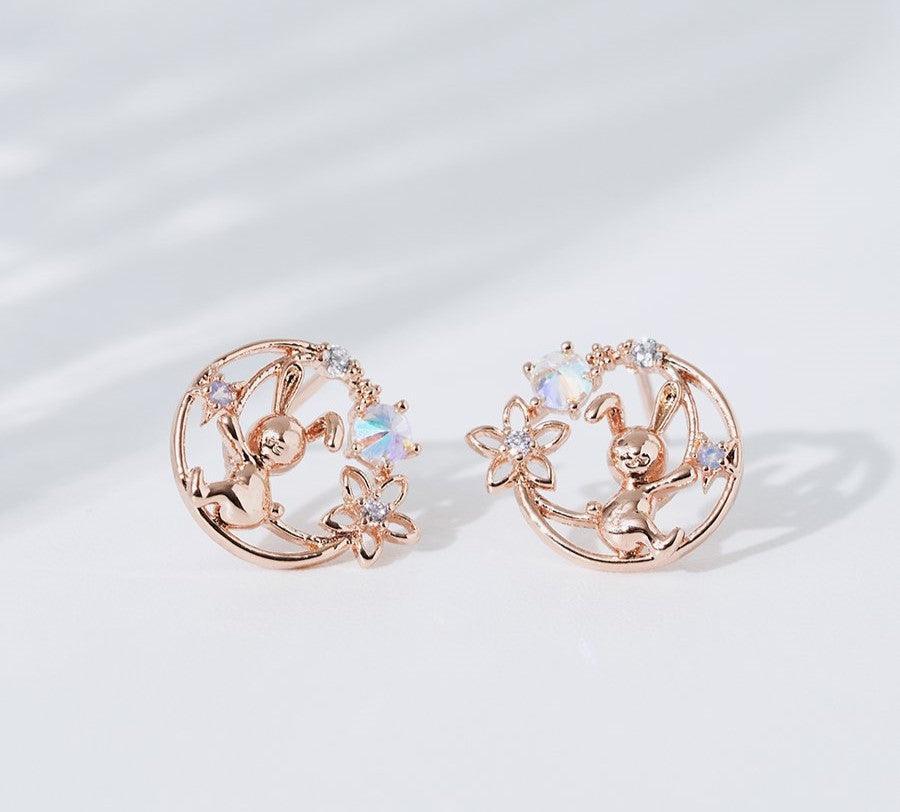 Bông Tai Wing Bling Moon Rabbit Earrings - Kallos Vietnam
