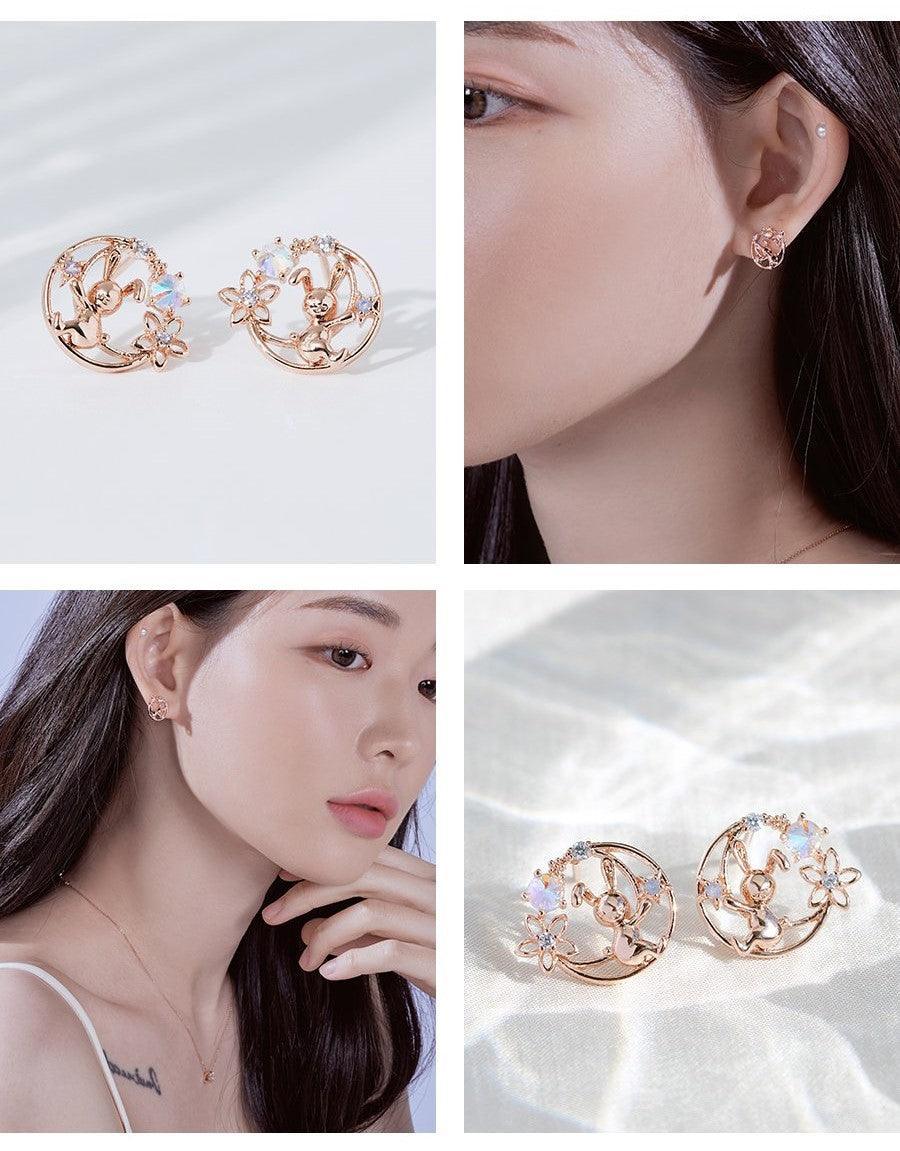 Bông Tai Wing Bling Moon Rabbit Earrings - Kallos Vietnam