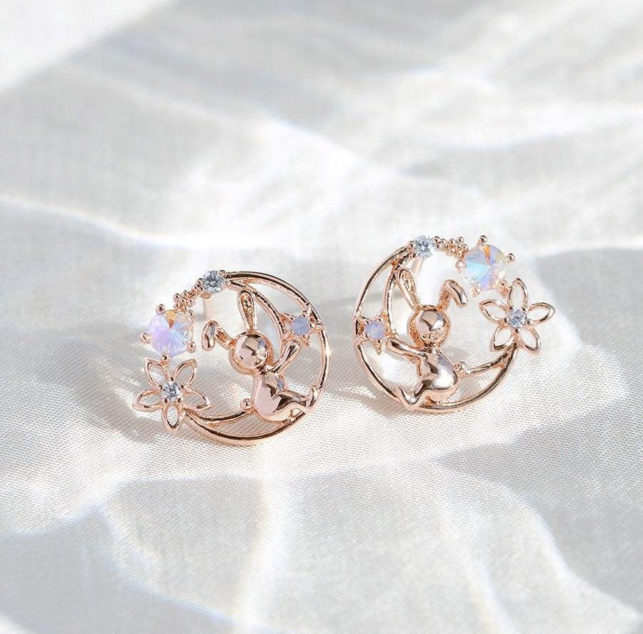Bông Tai Wing Bling Moon Rabbit Earrings - Kallos Vietnam