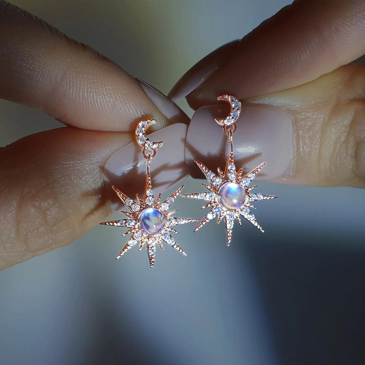 Bông Tai Wing Bling Sunshining Moonstone Earrings - Kallos Vietnam