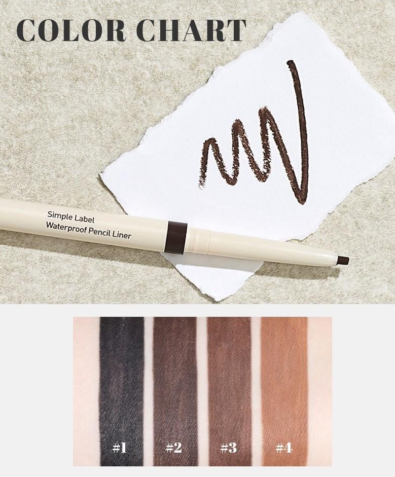 Kẻ Mắt Innisfree Simple Label Waterproof Pencil Liner - Kallos Vietnam