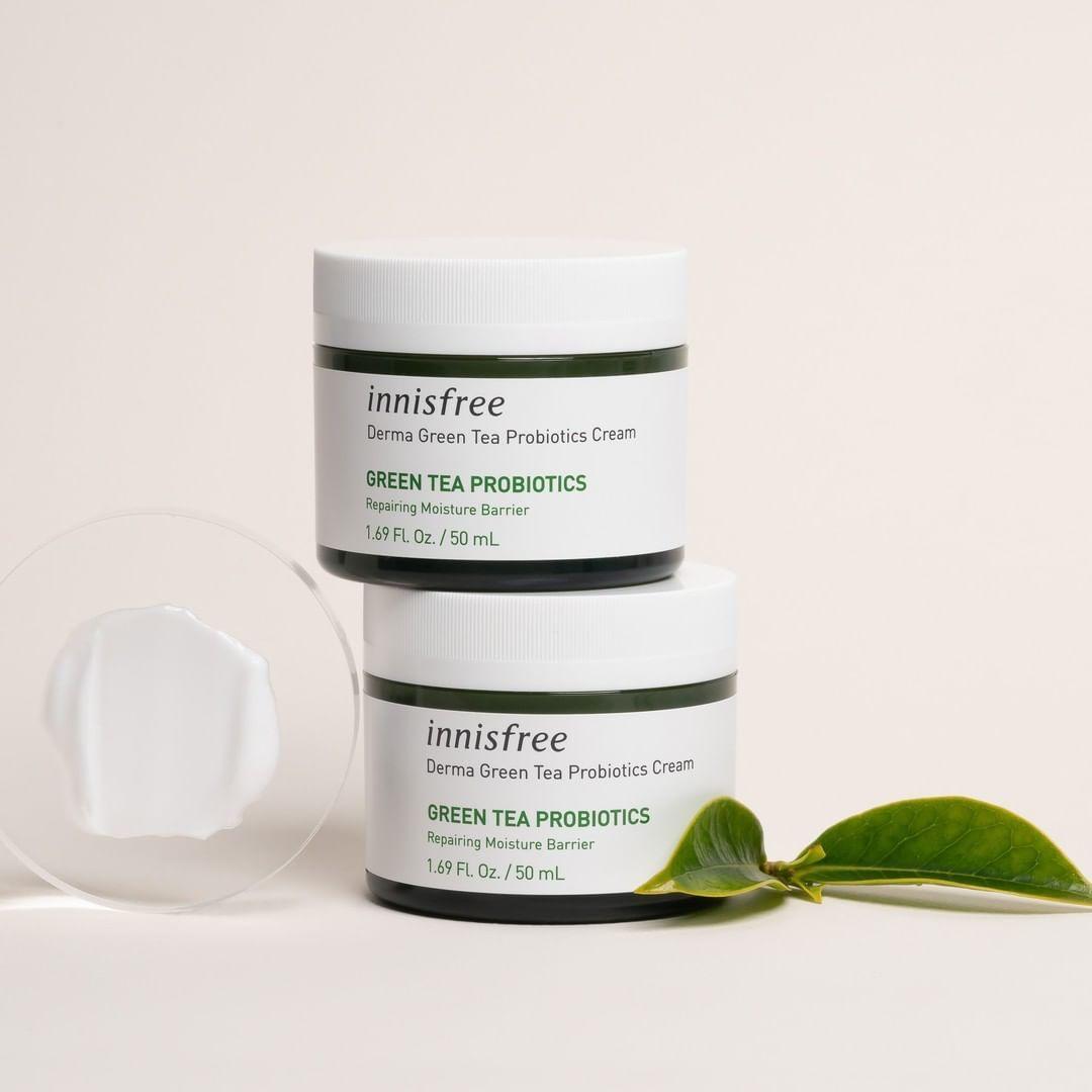 Kem Dưỡng Innisfree Derma Formula Green Tea Probiotics - Kallos Vietnam