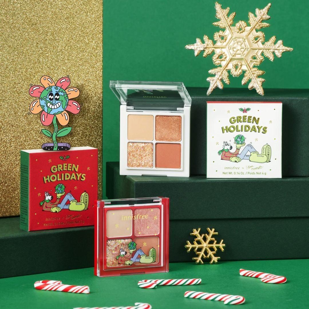 Phấn Mắt Innisfree Green Holidays Airy Twinkle Eyeshadow Palette - Kallos Vietnam