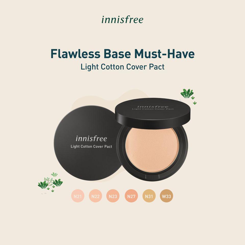 Phấn Phủ Innisfree Light Cotton Cover Pact - Kallos Vietnam