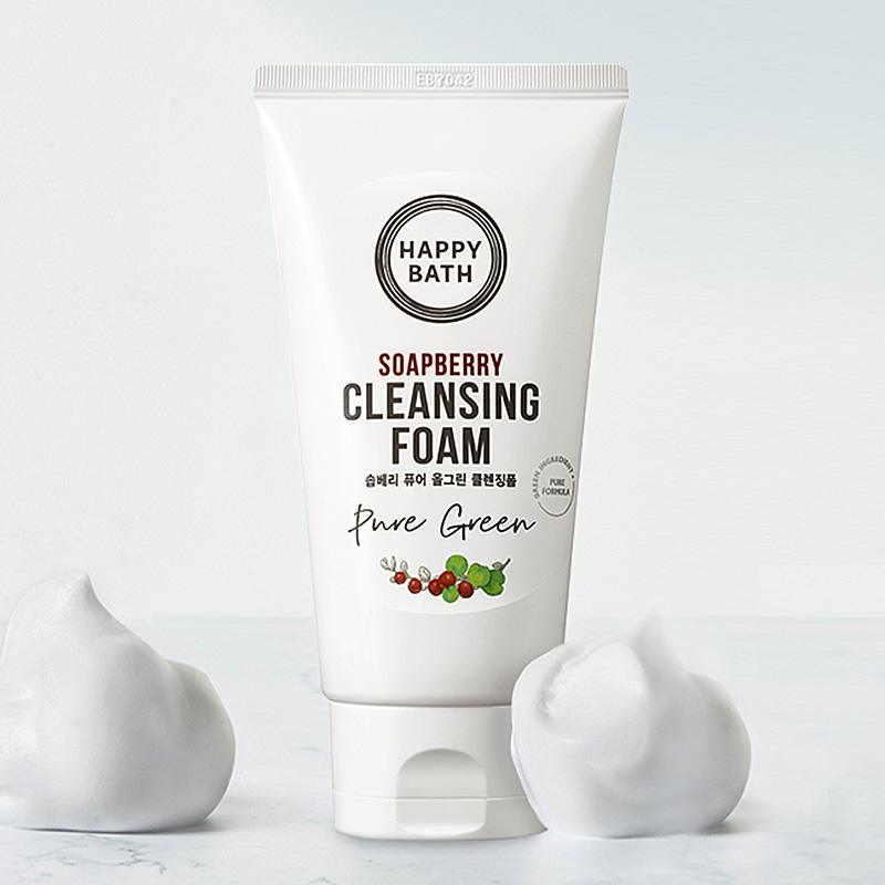 Sữa Rửa Mặt Happy Bath Soapberry Pure All Green Cleansing Foam Kallos