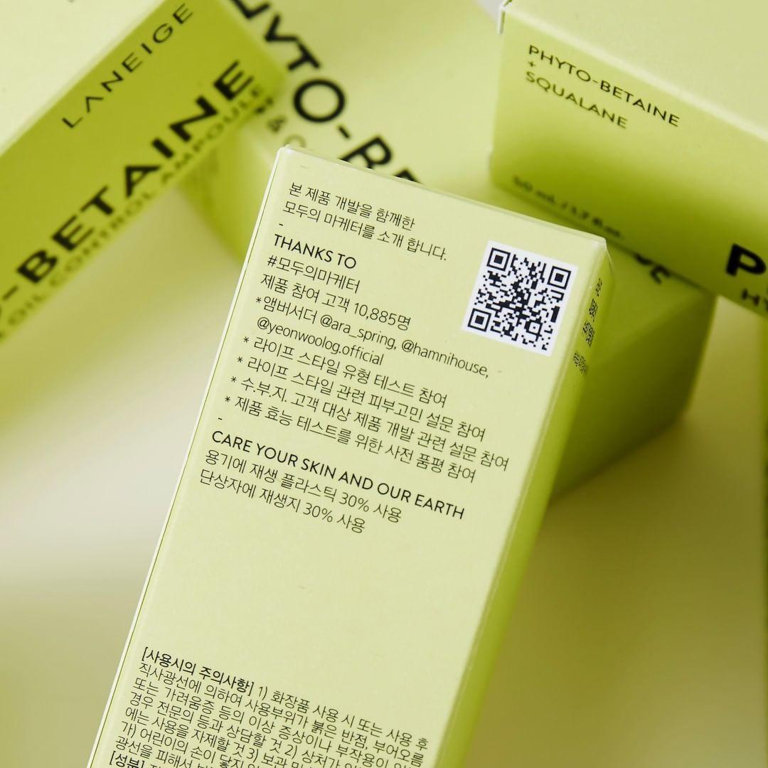 Tinh Chất Laneige Phytobetaine Hydrating & Oil Control Ampoule - Kallos Vietnam
