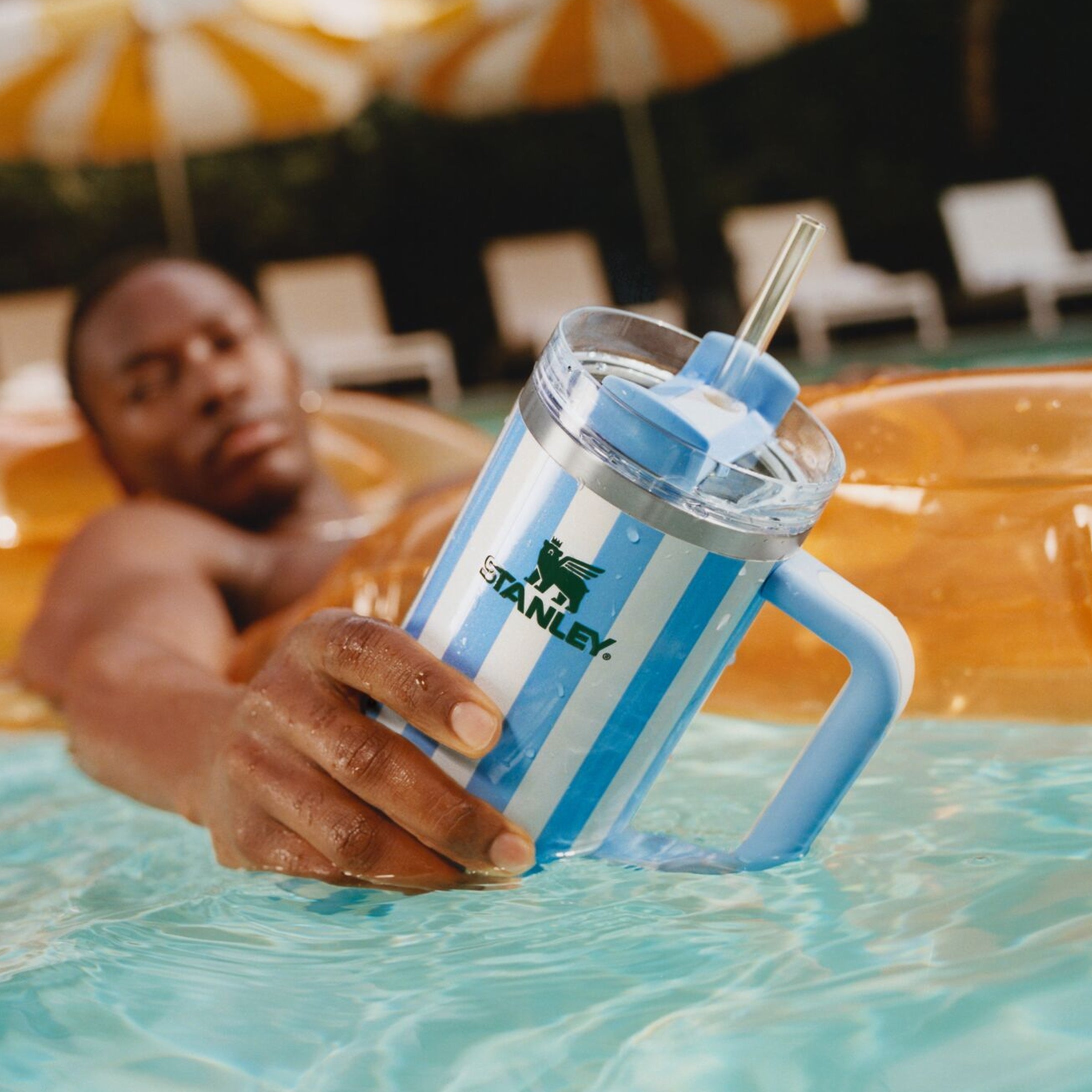 Bình Nước STANLEY Quencher H2.0 Flowstate Tumbler #Cornflower Cabana Gloss-Kallos