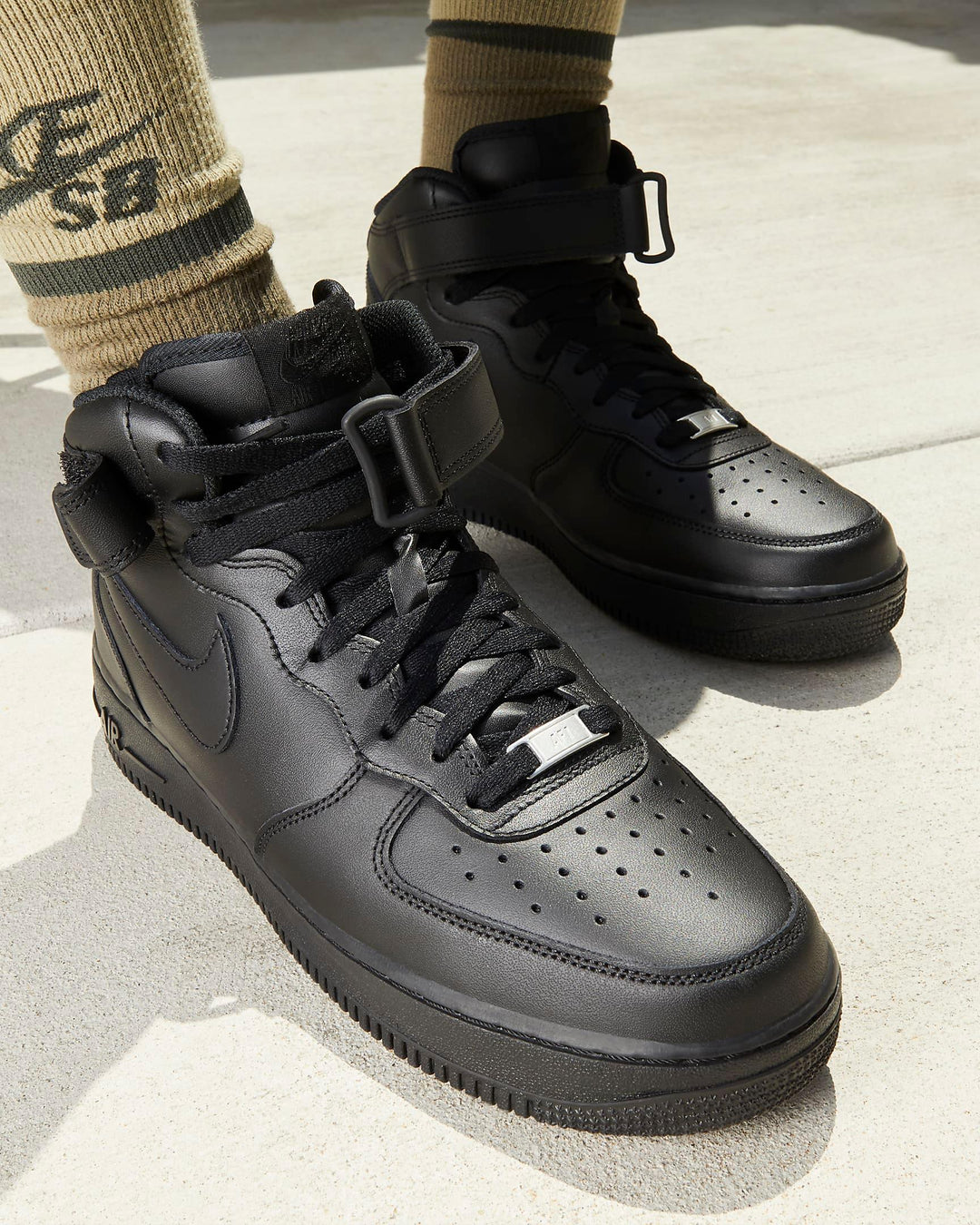 Giày Nike Air Force 1 Mid '07 Men Shoes #Black - Kallos Vietnam