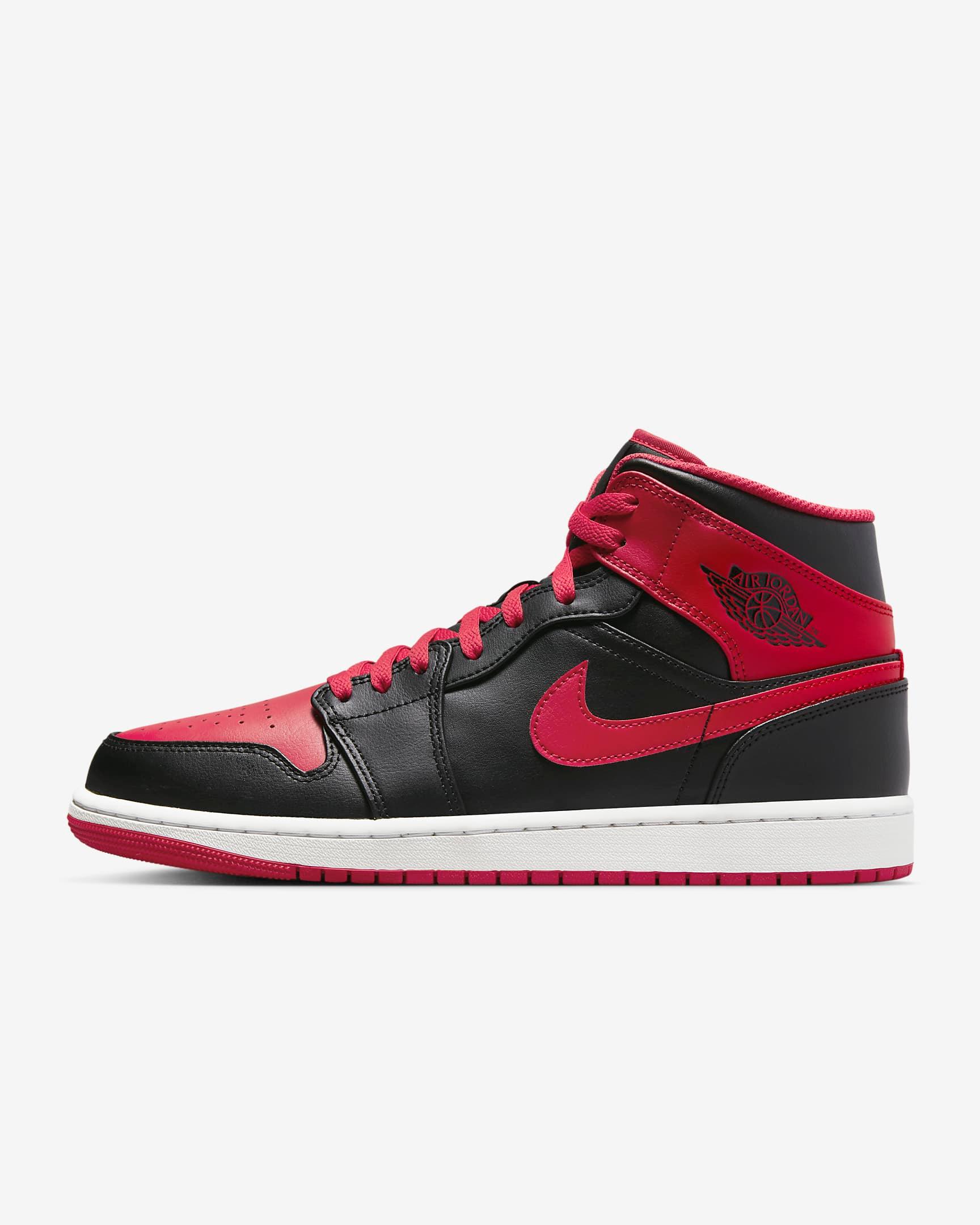 Giày Nike Air Jordan 1 Mid Men Shoes #Fire Red - Kallos Vietnam