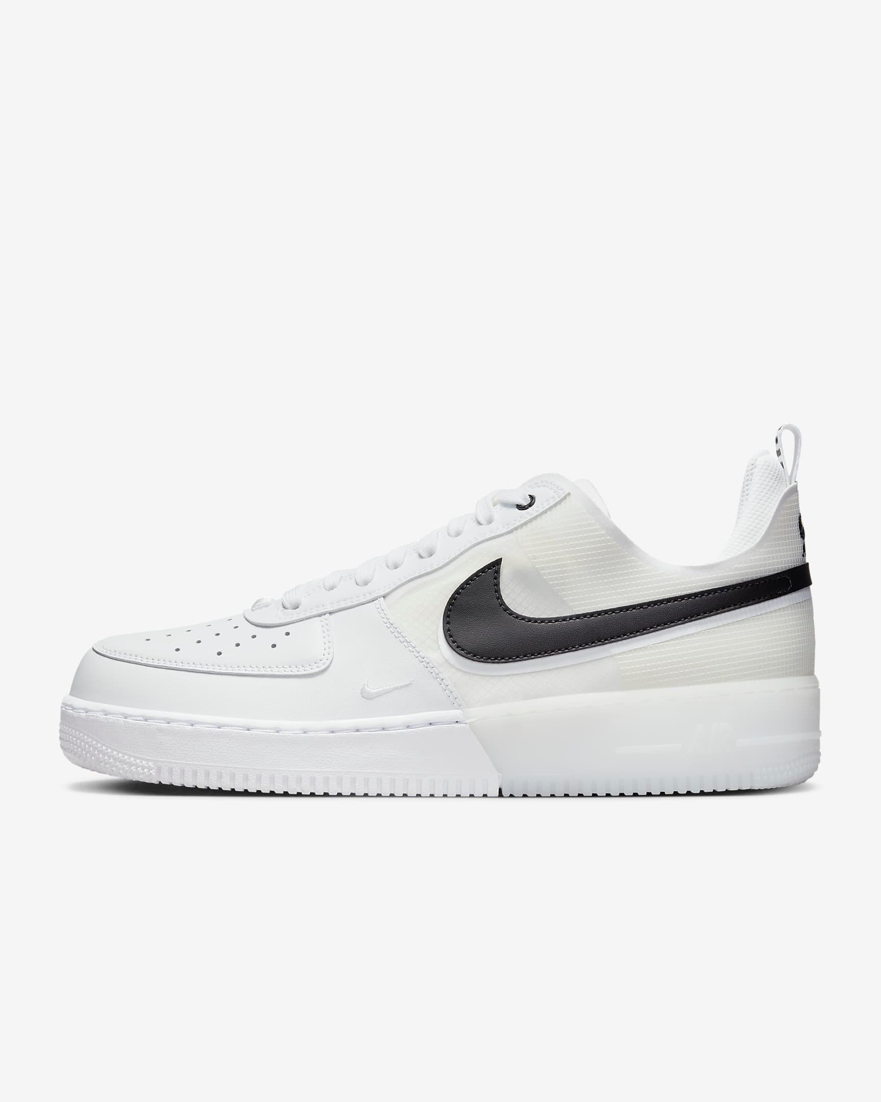 Giày Nike Air Force 1 React Men Shoes #White Black - Kallos Vietnam