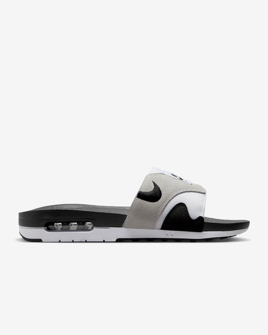 Dép Air Max 1 Men Slides #White Black - Kallos Vietnam