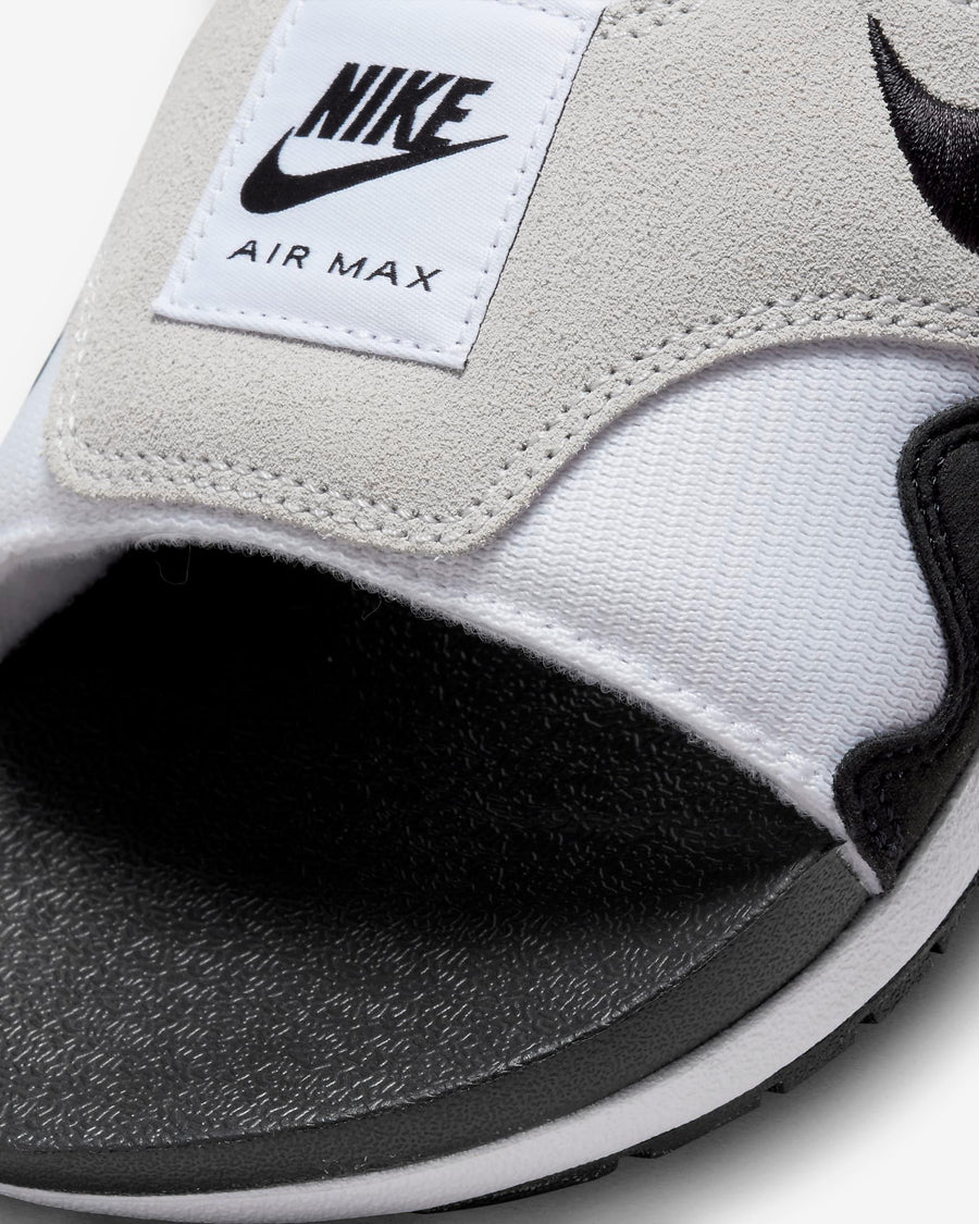 Dép Air Max 1 Men Slides #White Black - Kallos Vietnam