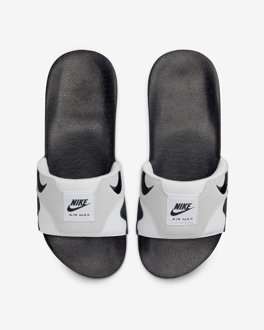 Dép Air Max 1 Men Slides #White Black - Kallos Vietnam