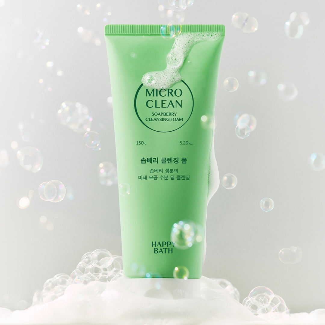 Sữa Rửa Mặt Happy Bath Micro Micellar Soapberry Moisture Cleansing Foam