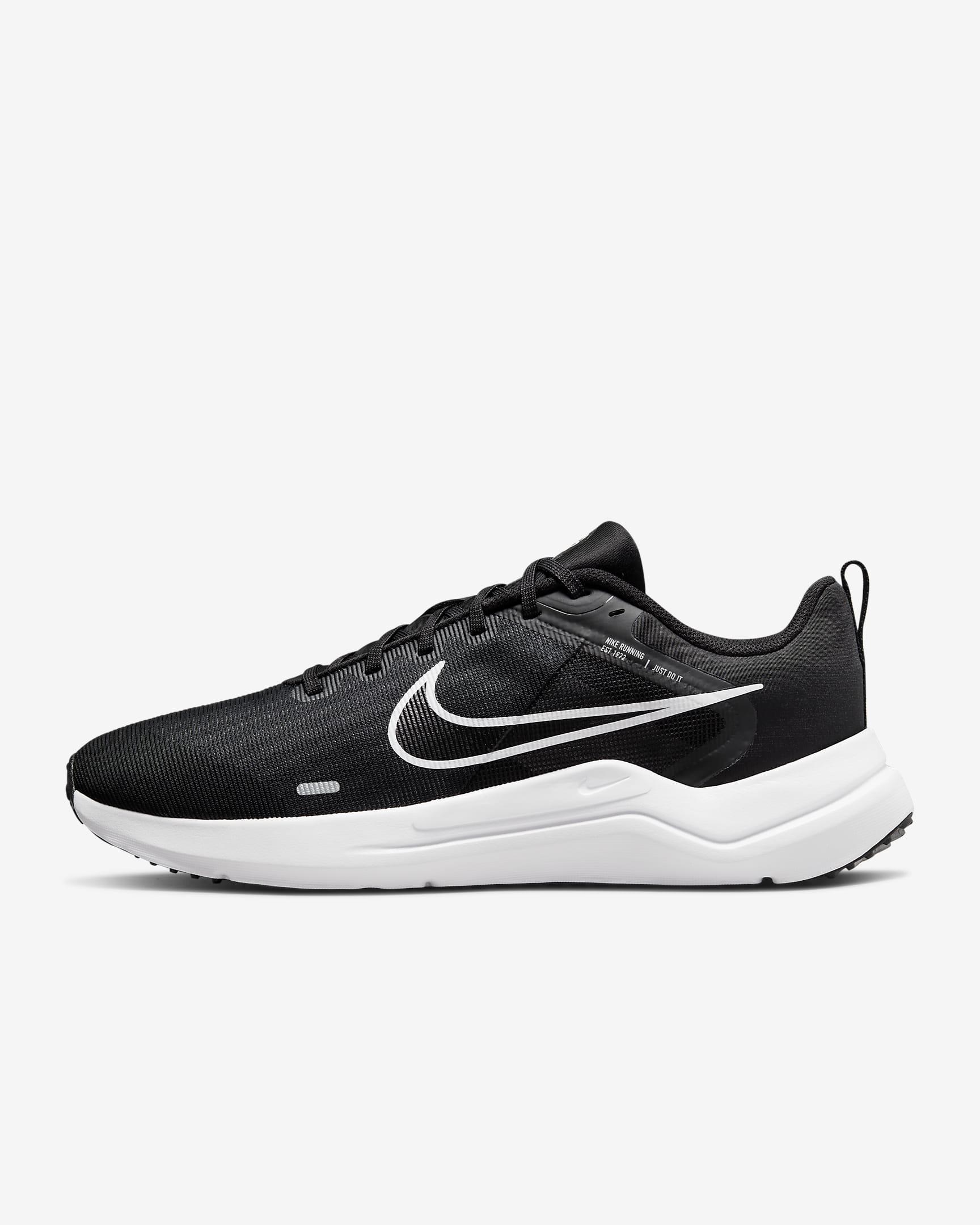 Giày Nike Downshifter 12 Men Shoes #Black White - Kallos Vietnam