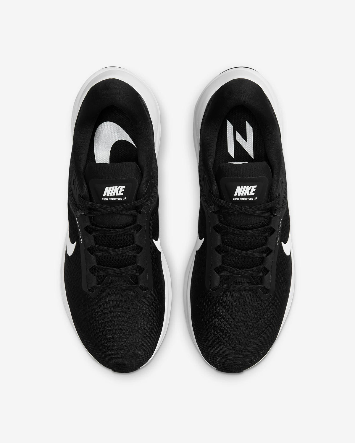 Giày Nike Structure 24 Men Shoes #Black White - Kallos Vietnam