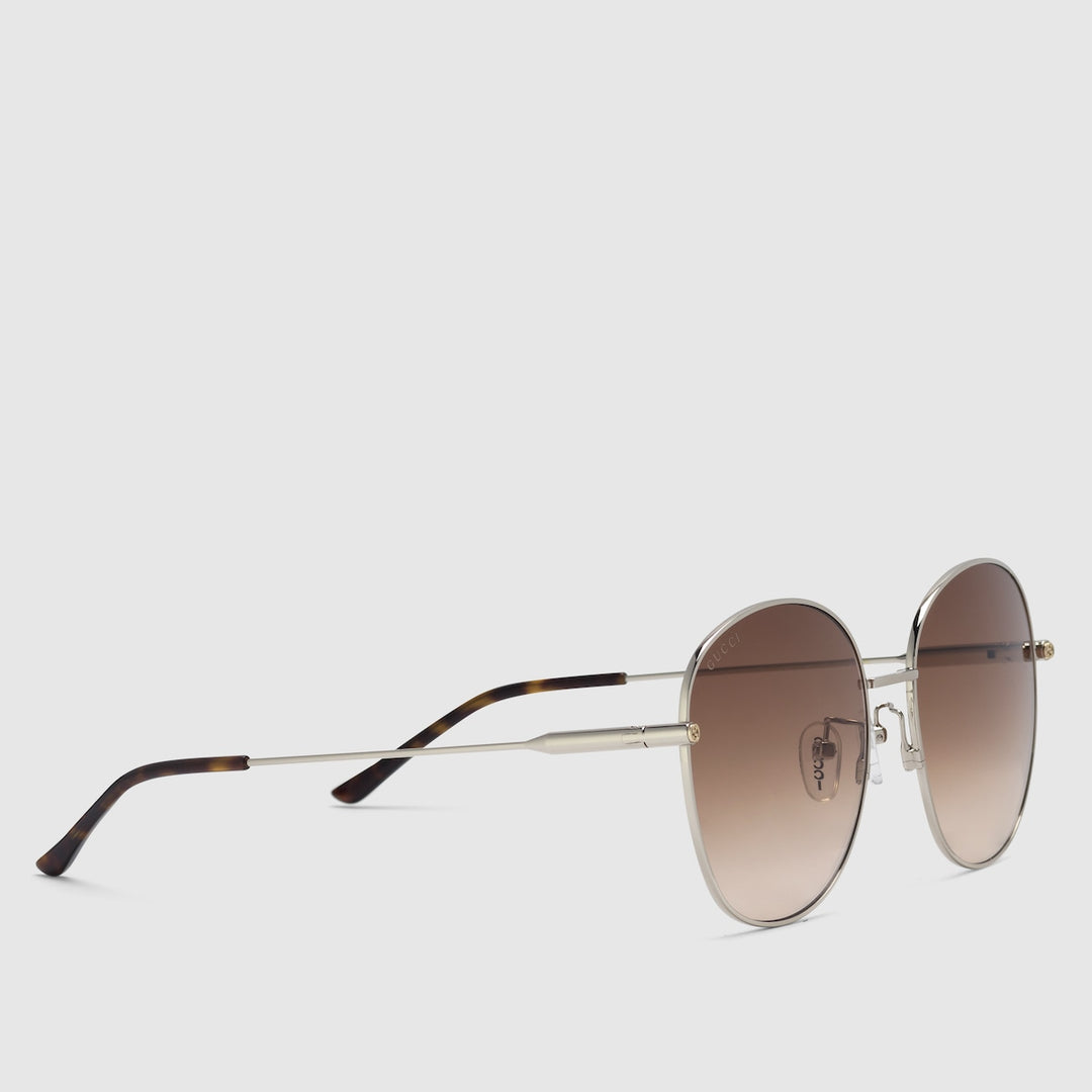 Kính Mát GUCCI Specialized Fit Round Sunglasses #Silver - Kallos Vietnam