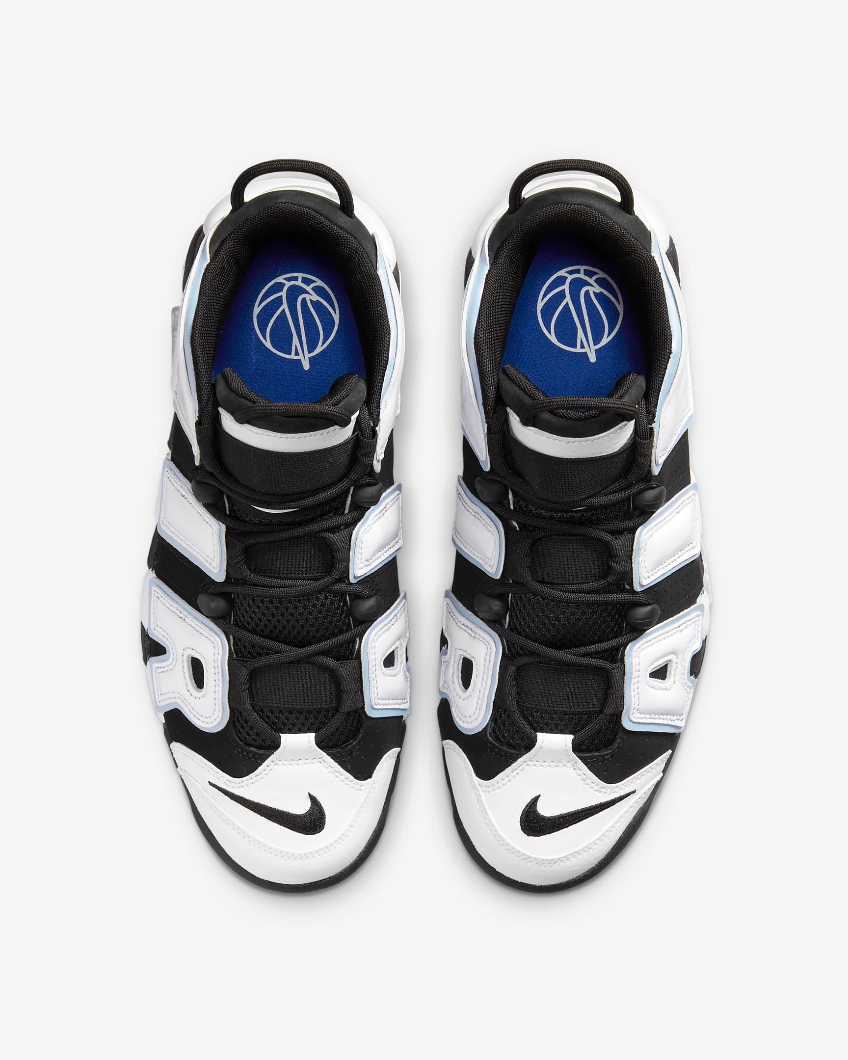 Air more uptempo outlet mens black and white