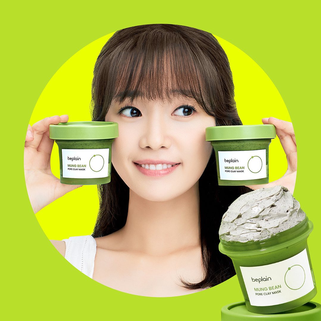 Mặt Nạ Đất Sét BEPLAIN Mung Bean Pore Clay Mask