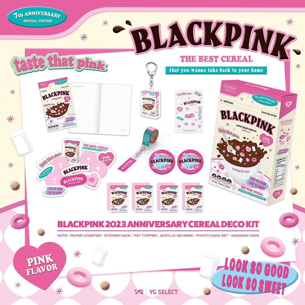 Bộ BLACKPINK 2023 Debut Anniversary Cereal Deco Kit - Kallos Vietnam