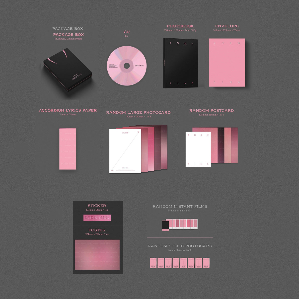 Đĩa Nhạc BLACKPINK 2nd Album Born Pink Box Set - Kallos Vietnam