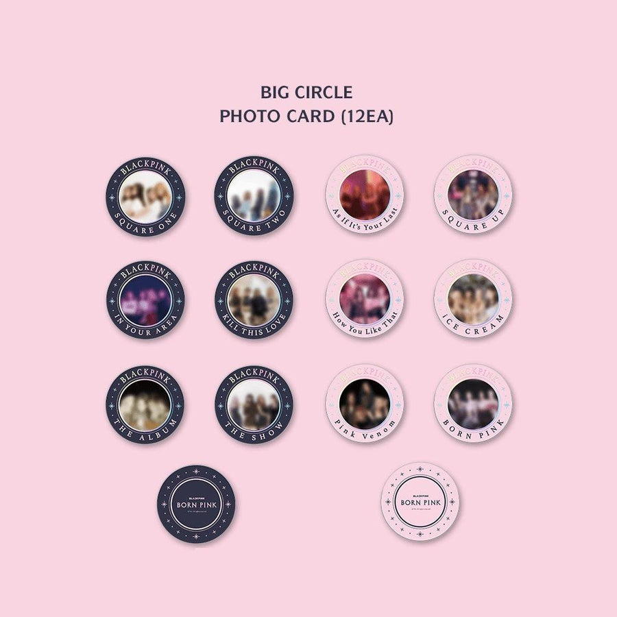 Ảnh Thẻ Tròn BLACKPINK Born Pink Circle Photo Card Set - Kallos Vietnam