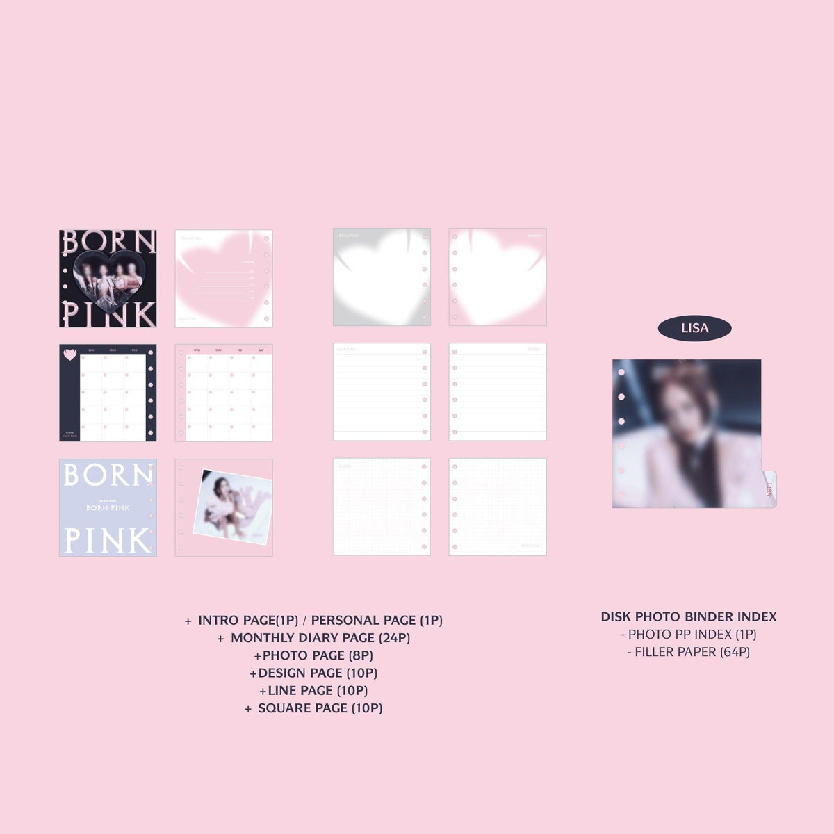 Ảnh BLACKPINK Born Pink Disk Photo Binder Index - Kallos Vietnam