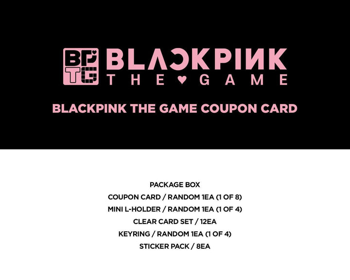 Thẻ Trò Chơi BLACKPINK The Game Coupon Card - Kallos Vietnam