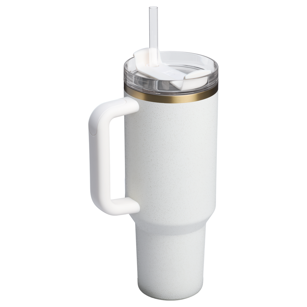 Binh Nuoc Stanley Quencher H2.0 Flowstate Tumbler #Cream Moon - Kallos Vietnam