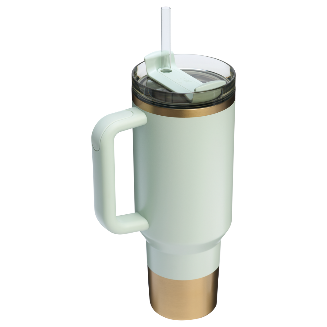 Binh Nuoc Stanley Quencher H2.0 Flowstate Tumbler #Gilded Celadon - Kallos Vietnam