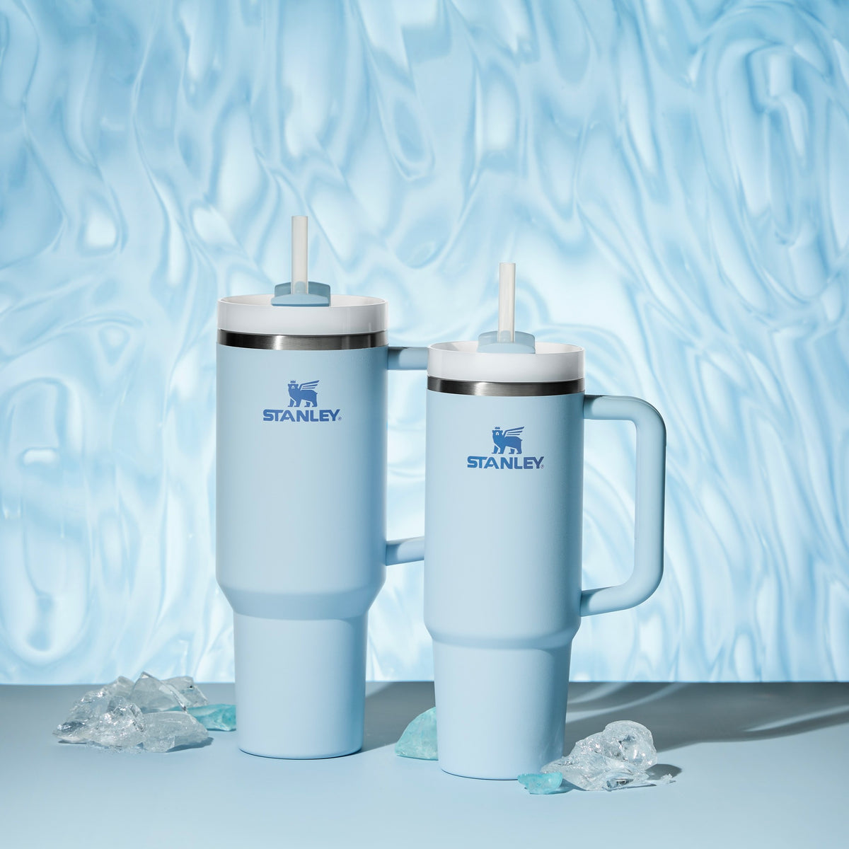 Binh Nuoc Stanley Quencher H2.0 Flowstate Tumbler #Glacier - Kallos Vietnam