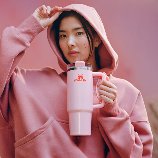 Bình Nước Stanley Quencher H2.0 Flowstate Tumbler #Rose Petal Shimmer - Kallos Vietnam
