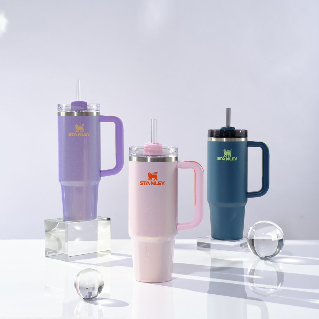 Bình Nước Stanley Quencher H2.0 Flowstate Tumbler #Rose Petal Shimmer - Kallos Vietnam