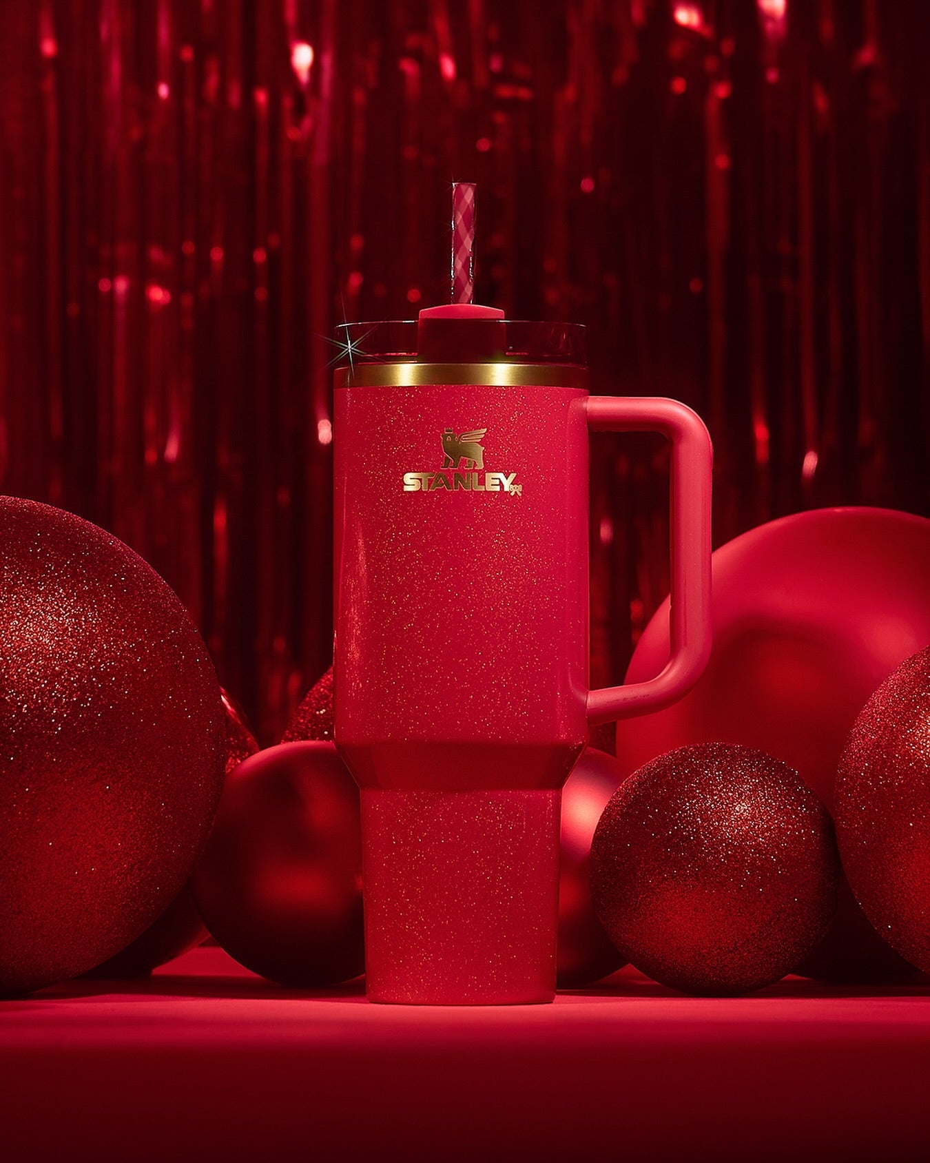 Bình Nước Stanley Quencher H2.0 Flowstate Tumbler #The Scarlet Tinsel - Kallos Vietnam