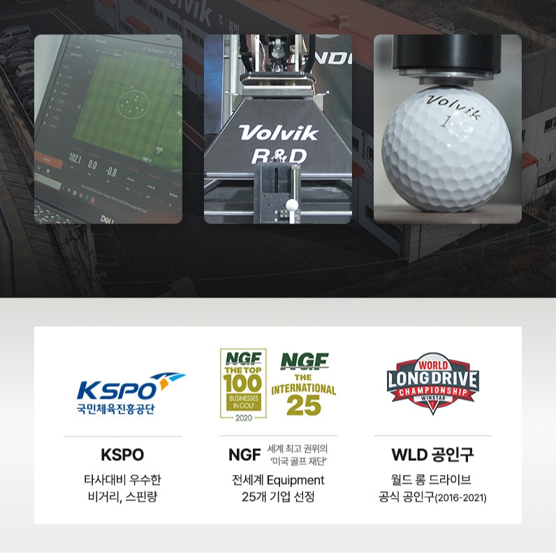 Bộ Bóng Golf VOLVIK Squid Game Special 6 Ball Golf + 3 Ball Markers Set - Kallos Vietnam