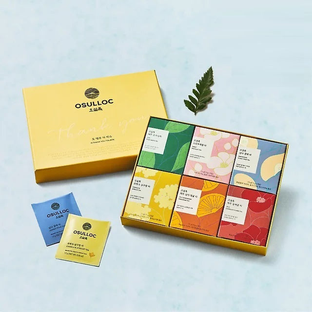 Bo Qua Tang Tra OSULLOC O Thank You Tea Box Gift Set - Kallos Vietnam