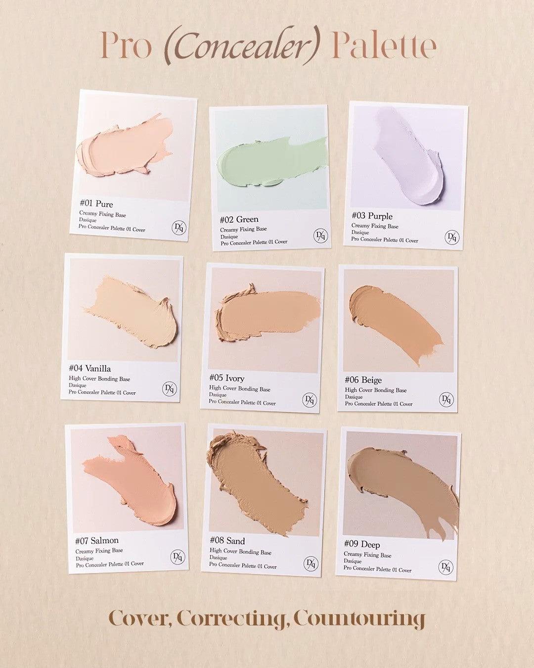 Che Khuyết Điểm Dasique Pro Concealer Palette - Kallos Vietnam