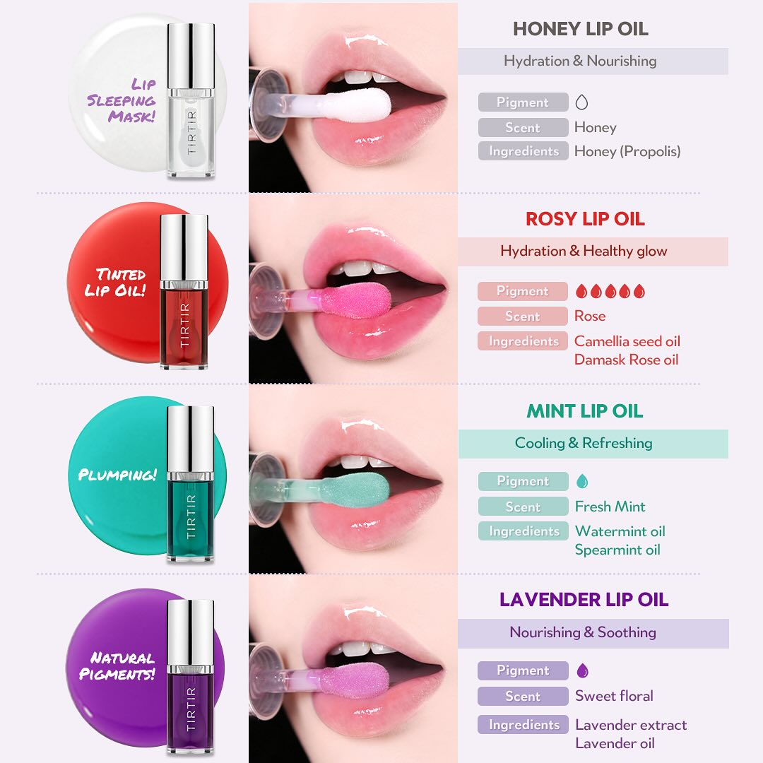 Dầu Dưỡng Môi TIRTIR My Glow Lip Oil - Kallos Vietnam