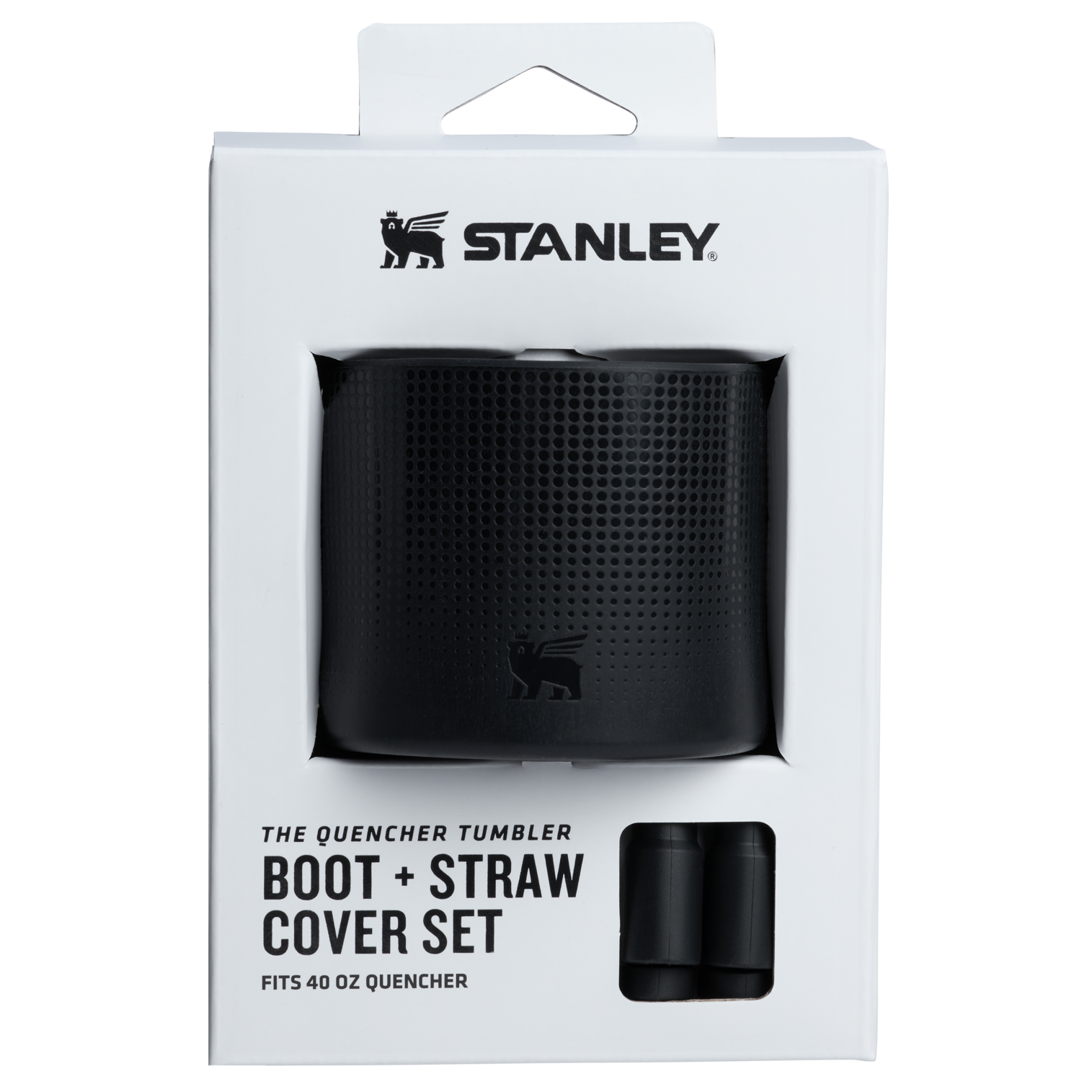 De Lot Binh Stanley Quencher Boot And Straw Cover Set #Black - Kallos Vietnam