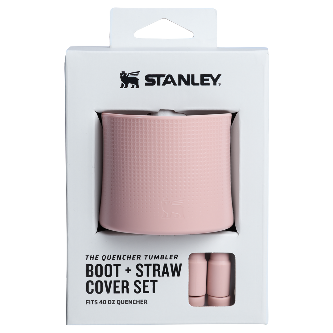 De Lot Binh Stanley Quencher Boot And Straw Cover Set #Pink Dusk - Kallos Vietnam